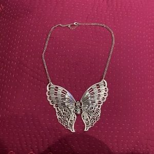 Butterfly statement necklace
